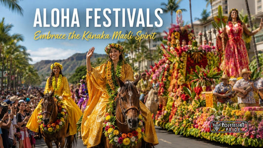 Pāʻū riders at the Aloha Festivals parade in Waikīkī