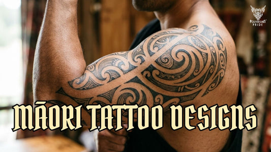 Māori tattoo design on shoulder and upper arm