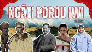 Ngāti Porou iwi illustration featuring Māori heritage and people across generations