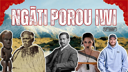 Ngāti Porou iwi illustration featuring Māori heritage and people across generations