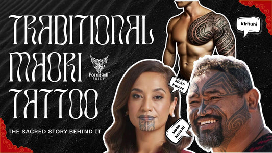 Banner showing Traditional Maori Tattoo with moko kauae, moko kanohi, and Kirituhi examples